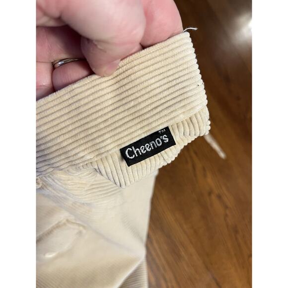 Vintage Women’s Cheenos Beige Light Tan Long Corduroy Skirt Front Slit Sz 12 - Picture 3 of 9
